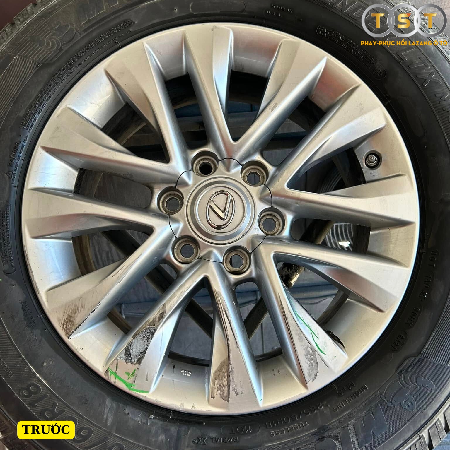 Sơn Lazang Lexus GX 460 Màu Ánh Thép- 18 Inch